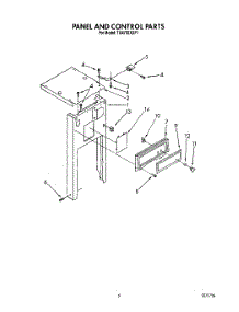 05 - Panel And Control parts for Whirlpool Compactor TU4700XXP1 from AppliancePartsPros.com