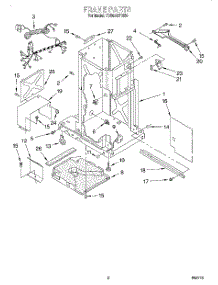 02 - Frame parts for Whirlpool Compactor TU800SPHB0 from AppliancePartsPros.com