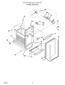 05 - Container parts for Whirlpool Compactor TU800SPHB0 from AppliancePartsPros.com