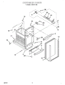 05 - Container parts for Whirlpool Compactor TU800SPDB2 from AppliancePartsPros.com