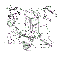 Frame parts for Whirlpool Compactor GX9000QPGS1 from AppliancePartsPros.com