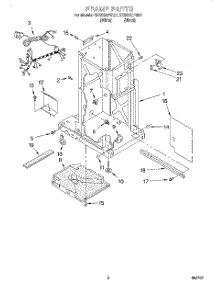 02 - Frame parts for Whirlpool Compactor GC900QPGB1 from AppliancePartsPros.com