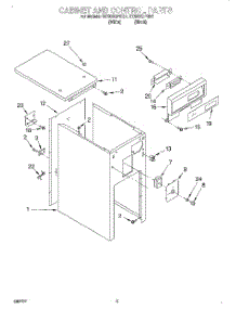 03 - Cabinet And Control parts for Whirlpool Compactor GC900QPGB1 from AppliancePartsPros.com