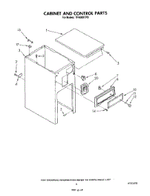 05 - Cabinet And Control parts for Whirlpool Compactor TF4600XTP0 from AppliancePartsPros.com