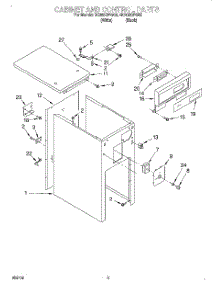 03 - Cabinet And Control parts for Whirlpool Compactor GC900QPGB0 from AppliancePartsPros.com