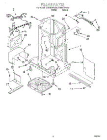 02 - Frame parts for Whirlpool Compactor GX900QPGQ0 from AppliancePartsPros.com