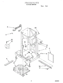 02 - Frame parts for Whirlpool Compactor AMB7554 from AppliancePartsPros.com