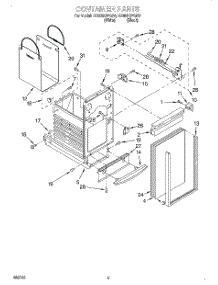 04 - Container parts for Whirlpool Compactor GX900QPGQ0 from AppliancePartsPros.com