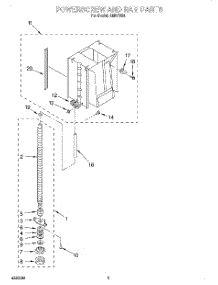 03 - Power Screw And Ram parts for Whirlpool Compactor AMB7554 from AppliancePartsPros.com