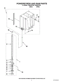 04 - Powerscrew And Ram Parts parts for Whirlpool Compactor TU800SPPB3 from AppliancePartsPros.com