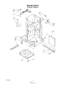 02 - Frame parts for Whirlpool Compactor TF4600XTP1 from AppliancePartsPros.com