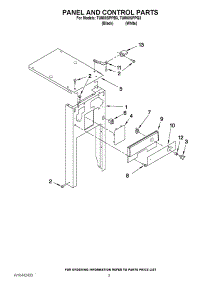 03 - Panel And Control Parts parts for Whirlpool Compactor TU800SPPQ3 from AppliancePartsPros.com