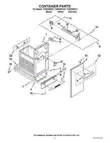 04 - Container Parts parts for Whirlpool Compactor TU950QPXB1 from AppliancePartsPros.com
