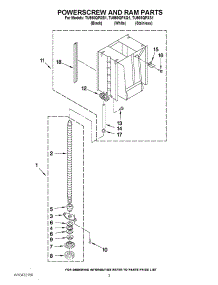 03 - Powerscrew And Ram Parts parts for Whirlpool Compactor TU950QPXQ1 from AppliancePartsPros.com