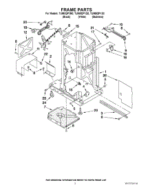 02 - Frame Parts parts for Whirlpool Compactor TU950QPXQ0 from AppliancePartsPros.com