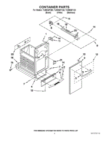 04 - Container Parts parts for Whirlpool Compactor TU950QPXQ0 from AppliancePartsPros.com