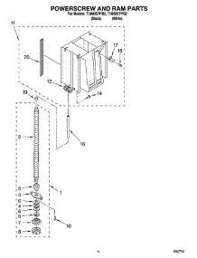 04 - Powerscrew And Ram Parts parts for Whirlpool Compactor TU800SPPQ2 from AppliancePartsPros.com