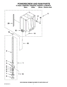 05 - Powerscrew And Ram Parts parts for Whirlpool Compactor GX900QPPB3 from AppliancePartsPros.com