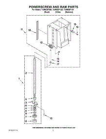 03 - Powerscrew And Ram Parts parts for Whirlpool Compactor TU965QPXS0 from AppliancePartsPros.com