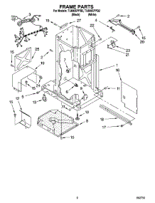 02 - Frame Parts parts for Whirlpool Compactor TU800SPPB2 from AppliancePartsPros.com