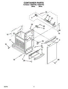 05 - Container Parts parts for Whirlpool Compactor TU800SPPQ2 from AppliancePartsPros.com