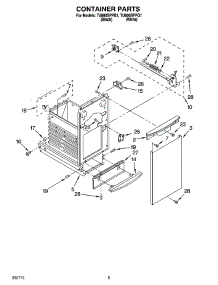 05 - Container Parts parts for Whirlpool Compactor TU800SPPB1 from AppliancePartsPros.com