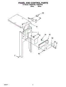 03 - Panel And Control Parts parts for Whirlpool Compactor TU800SPPB0 from AppliancePartsPros.com