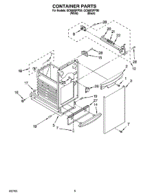 04 - Container Parts parts for Whirlpool Compactor GC900QPPB0 from AppliancePartsPros.com