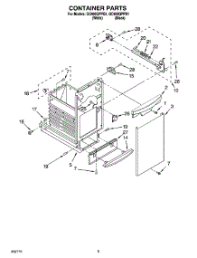 04 - Container Parts parts for Whirlpool Compactor GC900QPPQ1 from AppliancePartsPros.com