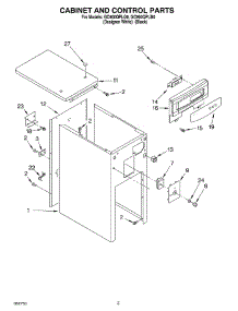 03 - Cabinet And Control parts for Whirlpool Compactor GC900QPLB0 from AppliancePartsPros.com