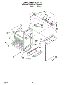05 - Container Parts parts for Whirlpool Compactor TU800SPPQ0 from AppliancePartsPros.com