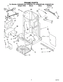 02 - Frame parts for Whirlpool Compactor GX900QPLS0 from AppliancePartsPros.com