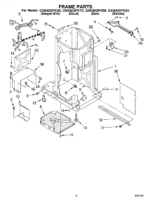 02 - Frame parts for Whirlpool Compactor GX900QPKS0 from AppliancePartsPros.com