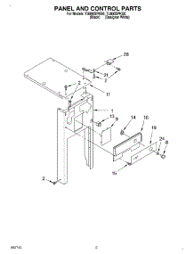 03 - Panel And Control parts for Whirlpool Compactor TU800SPKB0 from AppliancePartsPros.com