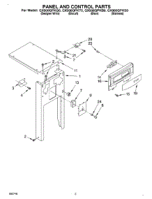 03 - Panel And Control parts for Whirlpool Compactor GX900QPKT0 from AppliancePartsPros.com