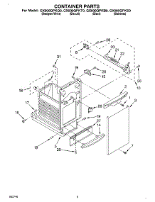 04 - Container parts for Whirlpool Compactor GX900QPKT0 from AppliancePartsPros.com