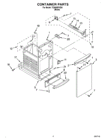 04 - Container parts for Whirlpool Compactor TC800SPKB0 from AppliancePartsPros.com