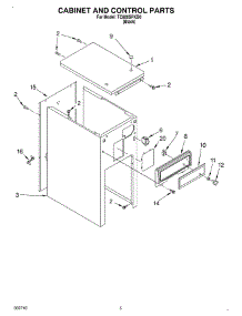 05 - Cabinet And Control parts for Whirlpool Compactor TC800SPKB0 from AppliancePartsPros.com