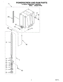 04 - Powerscrew And Ram parts for Whirlpool Compactor TU800SPKB0 from AppliancePartsPros.com