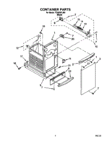 04 - Container parts for Whirlpool Compactor TC800SPJB0 from AppliancePartsPros.com