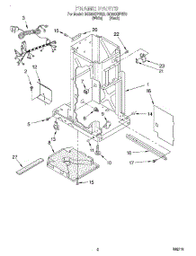 02 - Frame parts for Whirlpool Compactor GC900QPHB0 from AppliancePartsPros.com