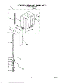 04 - Powerscrew And Ram parts for Whirlpool Compactor TU800SPJB0 from AppliancePartsPros.com