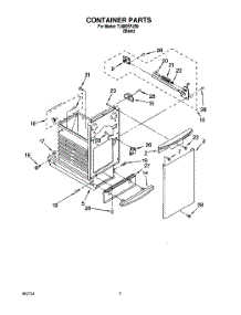 05 - Container parts for Whirlpool Compactor TU800SPJB0 from AppliancePartsPros.com
