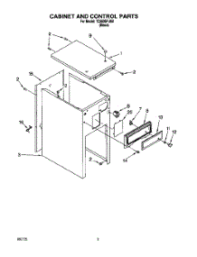 05 - Cabinet And Control parts for Whirlpool Compactor TC800SPJB0 from AppliancePartsPros.com