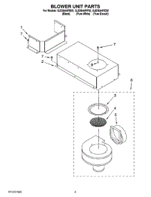 02 - Blower Unit Parts, Optional Parts parts for Whirlpool Cooktop GJD3044RC02 from AppliancePartsPros.com