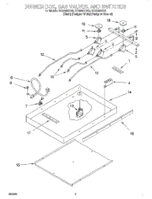 02 - Burner Box, Gas Valves, And Switches parts for Whirlpool Cooktop SC8640EDZ6 from AppliancePartsPros.com