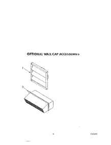 03 - Optional Wall Cap Accessories parts for Whirlpool Cooktop SC8900EXB1 from AppliancePartsPros.com