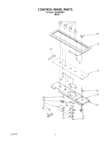 04 - Control Panel parts for Whirlpool Cooktop SC8900EXB1 from AppliancePartsPros.com