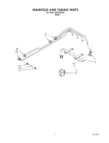 05 - Manifold And Tubing parts for Whirlpool Cooktop SC8900EXB1 from AppliancePartsPros.com