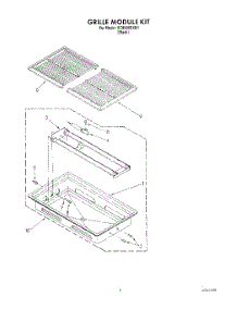 07 - Grille Module Kit parts for Whirlpool Cooktop SC8900EXB1 from AppliancePartsPros.com